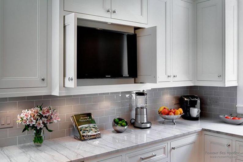 Home appliances in the interior of the kitchen - How to choose a color for the kitchen