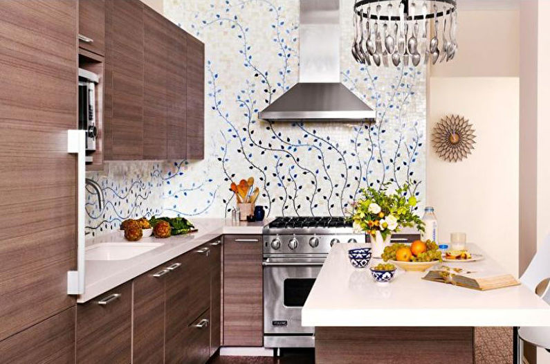 Spaudiniai virtuvės dizaine - kaip pasirinkti virtuvės spalvą