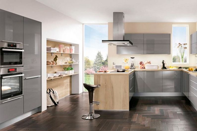 Функции за дизайн на сивата кухня