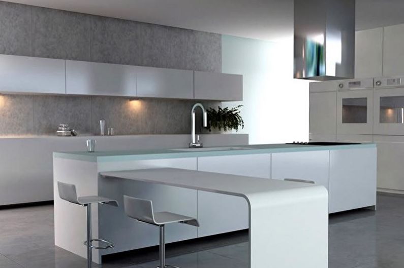 Pilkos spalvos virtuvės dizaino ypatybės