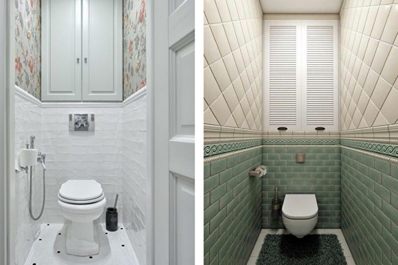 Kleine Toilette im Provence-Stil - Innenarchitektur