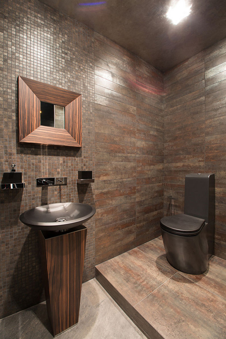 Interior design di una piccola toilette - foto