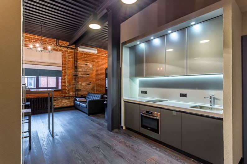 Reka bentuk pangsapuri dua bilik - Ciri-ciri pengubahsuaian moden