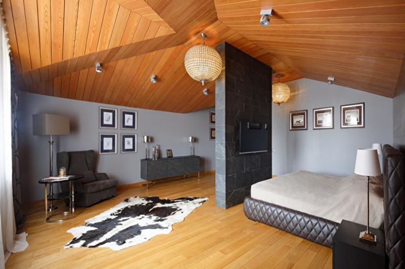 Územní členění obývacího pokoje - ložnice - foto