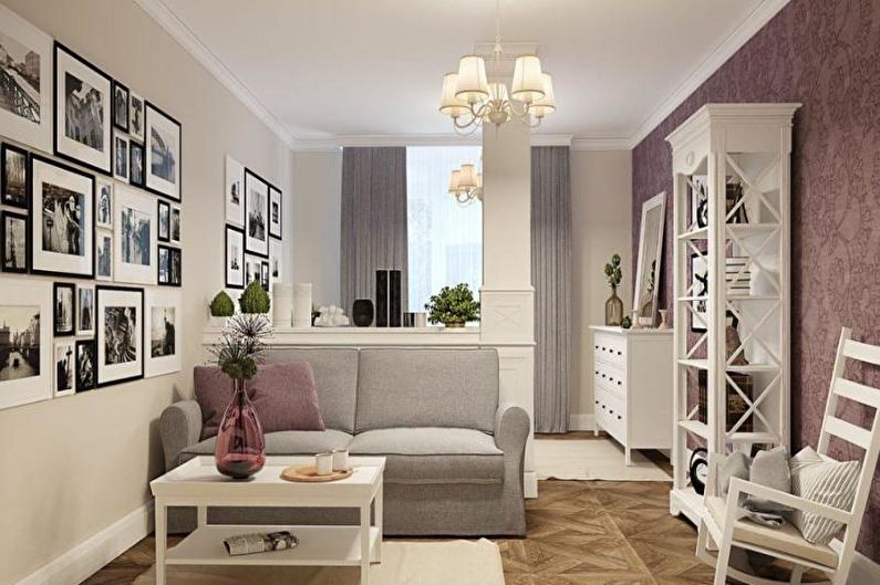 Apartament mic în stil Provence - Design interior