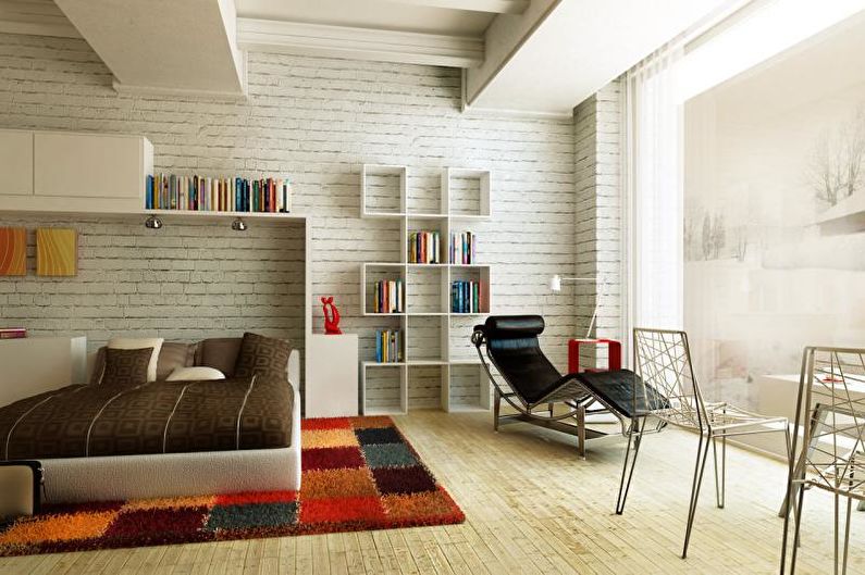 Liten lägenhetdesign - väggdekoration