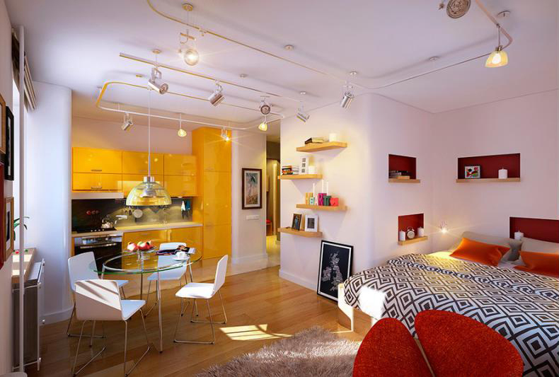 Design interior al unui apartament mic - fotografie