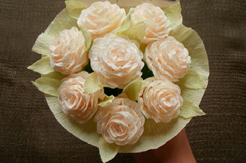 Flores de papel de bricolaje - rosas