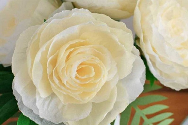 DIY papierové kvety - ruže