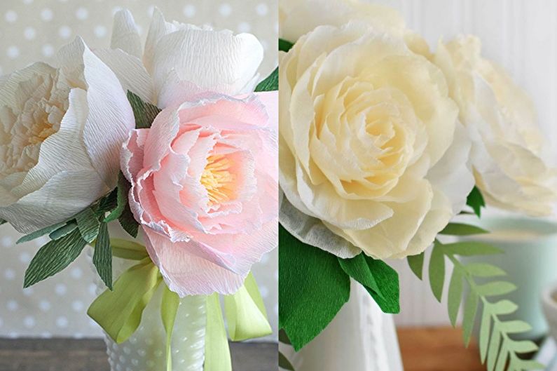 Peônias - Flores de papel DIY