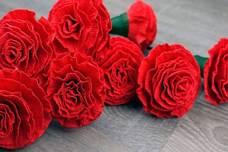 Mga Carnations - Mga Bulaklak sa DIY Paper