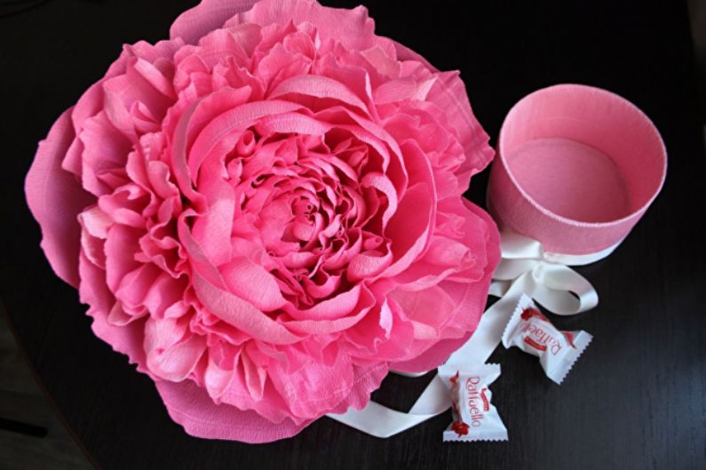 DIY papír virágok - fénykép