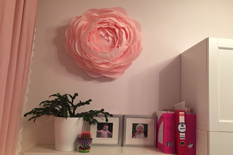 DIY papierové kvety - foto