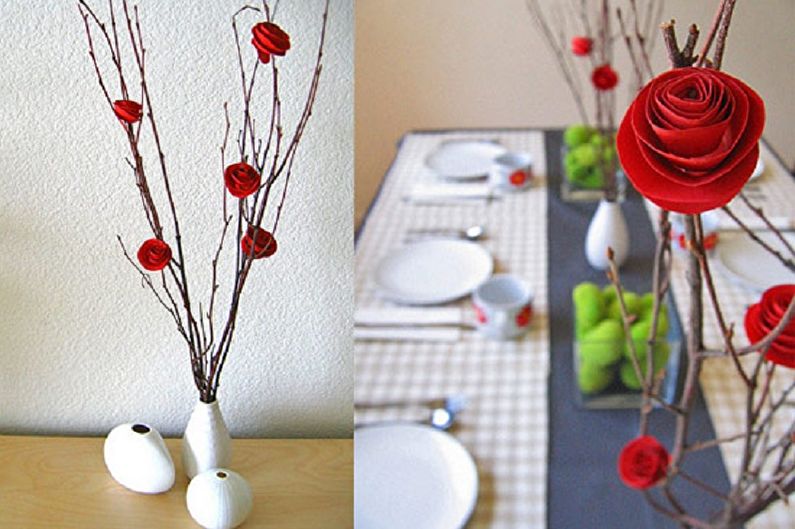Fleurs en papier - artisanat en papier bricolage