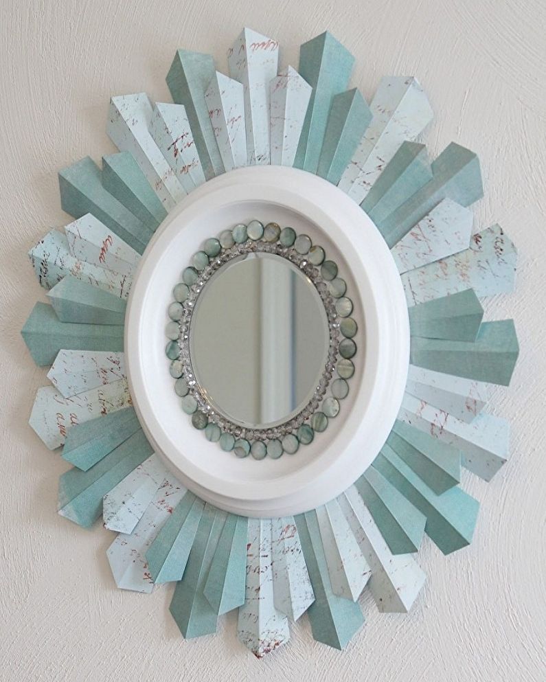 Artisanat en papier bricolage - Cadre miroir
