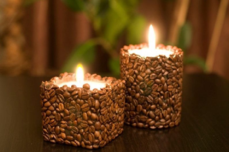 Кафена свещ - Направи си декоративни свещи
