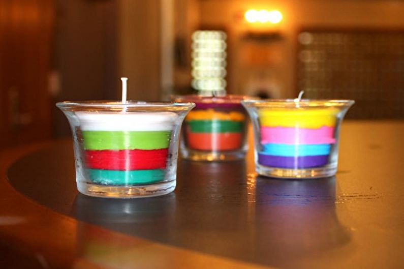 Πολύχρωμα Κεριά - Διακοσμητικά Κεριά DIY