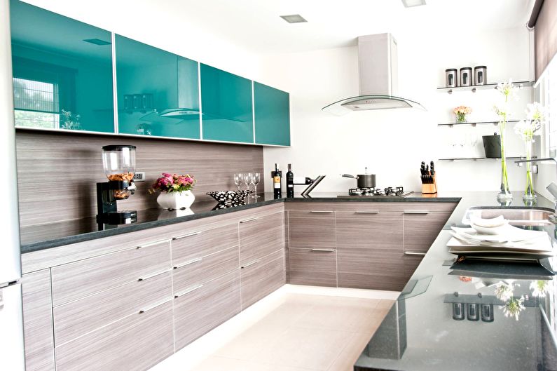 Turquoise Kitchen Design - Éclairage et appareils de cuisine