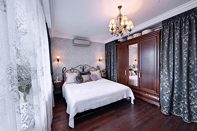 Chambre dans un style champêtre - photo de design d'intérieur