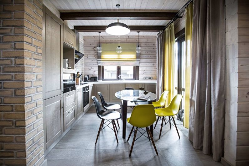 Кухня в кънтри стил - Снимка на интериорен дизайн