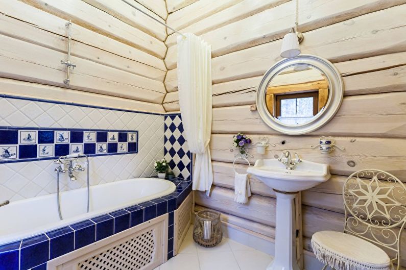 Łazienka w stylu wiejskim - fotografia wnętrz