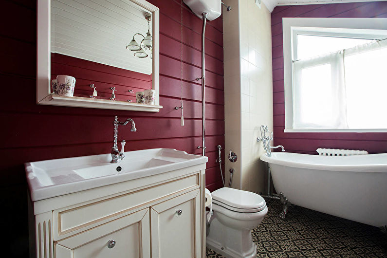 Salle de bain de style rustique - Photo de design d'intérieur