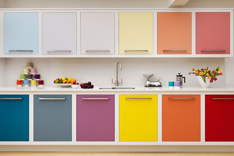 Cara memilih warna untuk dapur: 20 petua