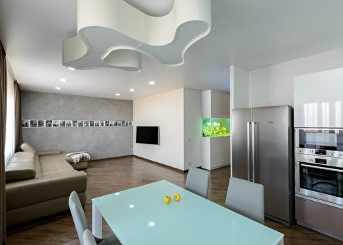 “Tiszta minimalizmus”: A lakás belseje 126 m2