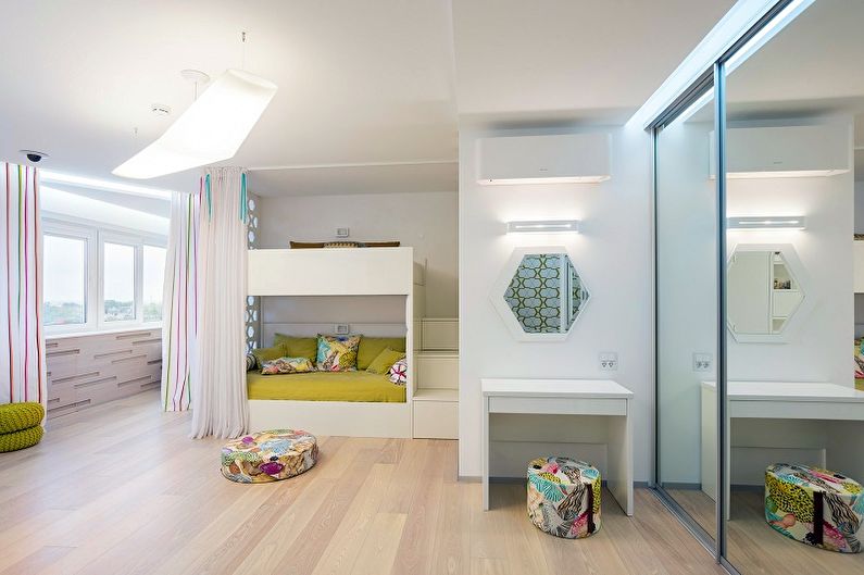 Dizajn detskej izby pre chlapcov a dievčatá - štýl