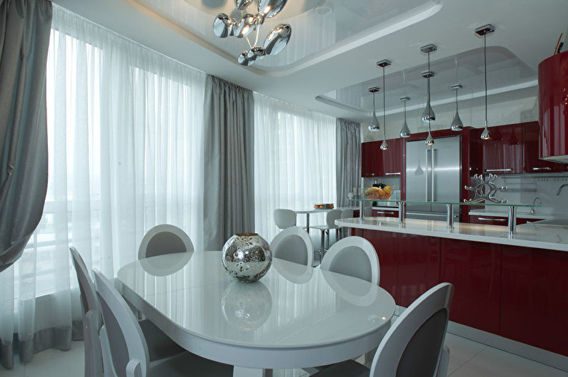 Red On White: Kitchen Interior, Sochi - foto 2