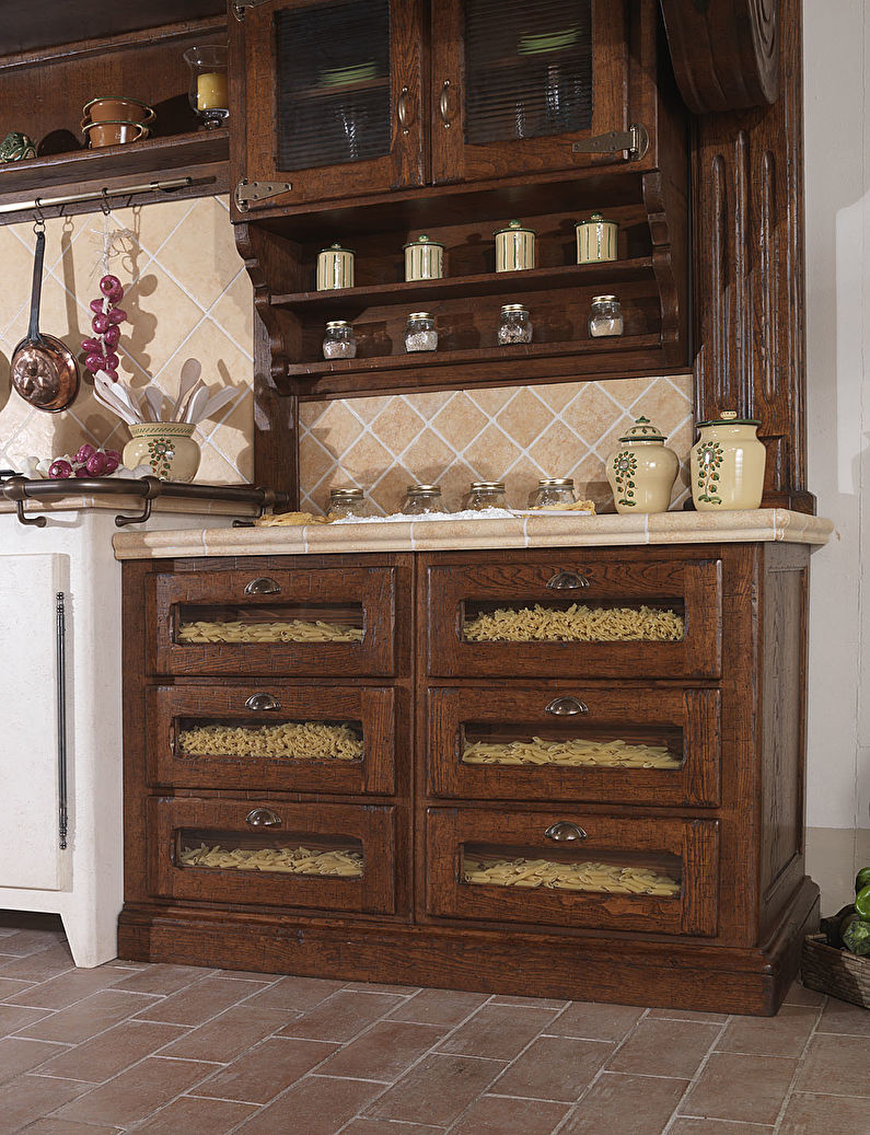 Country Style Kitchen Design - Storage Systems