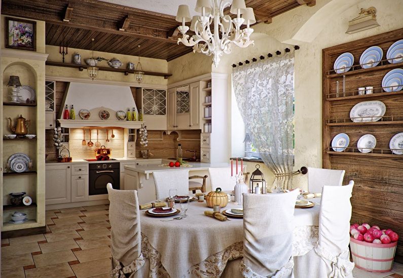 Декорация за кухня в кънтри стил - Интериорен дизайн