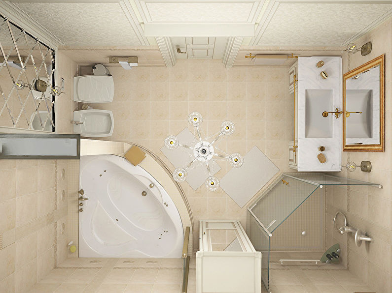 Klasikinis vonios kambarys 11 m2 - 8 nuotrauka