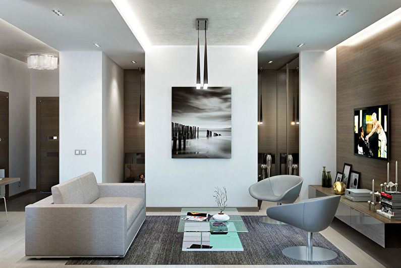 Ang apartment sa estilo ng minimalism - larawan 2
