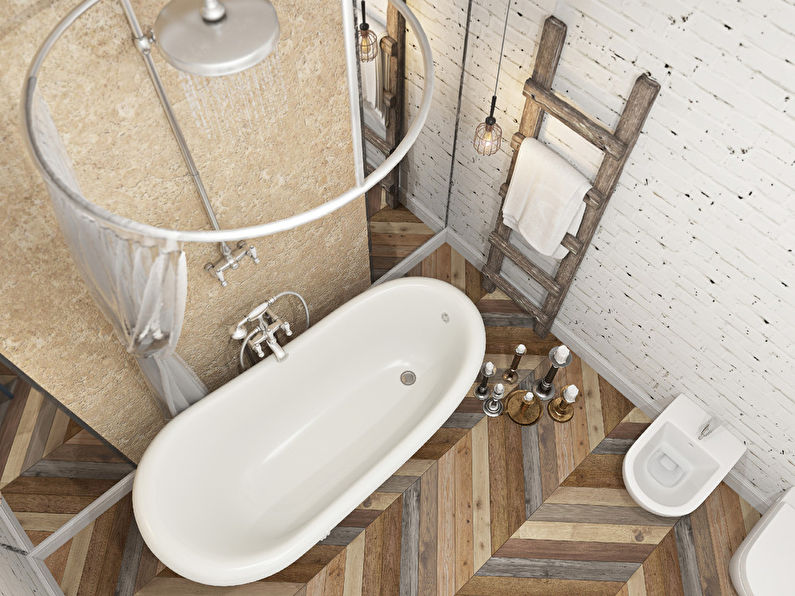 Skandināvu stila vannas istaba - 3. foto