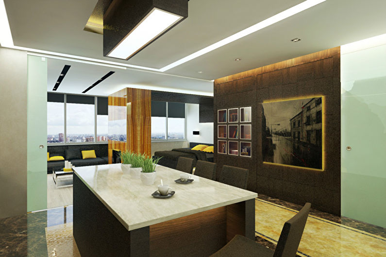 La conception de l'appartement est de 60 m². - photo 4