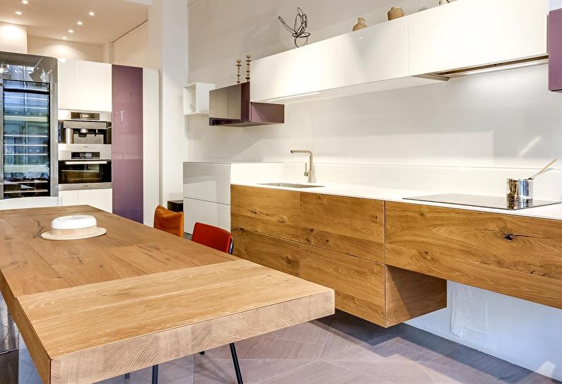 Kitchen design in modern style - photo