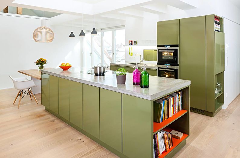 Kitchen design in modern style - photo