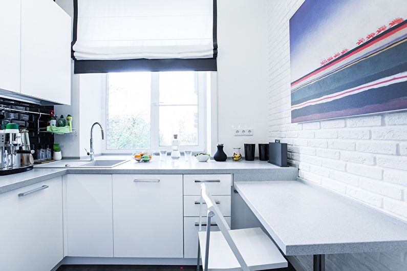 Diseño de cocina de estilo escandinavo, 7 m2 - Ideas interiores
