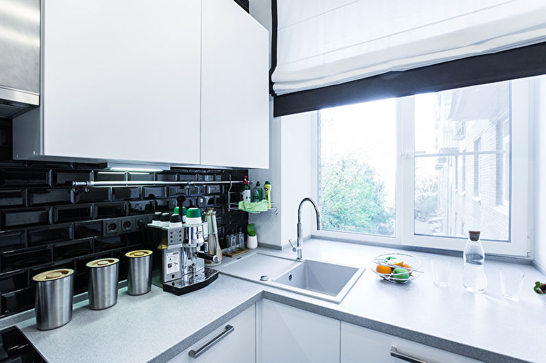 Diseño de cocina de estilo escandinavo, 7 m2 - Ideas interiores