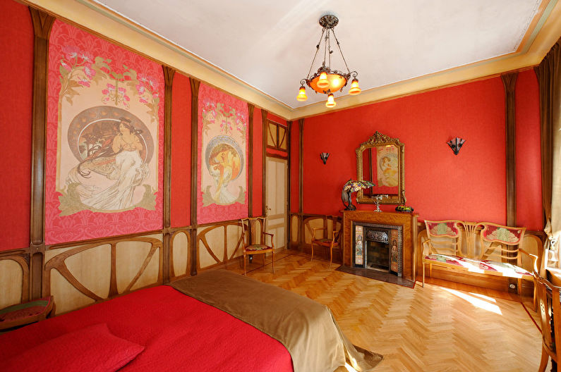 Art Nouveau miegamasis, Prancūzija - 1 nuotrauka