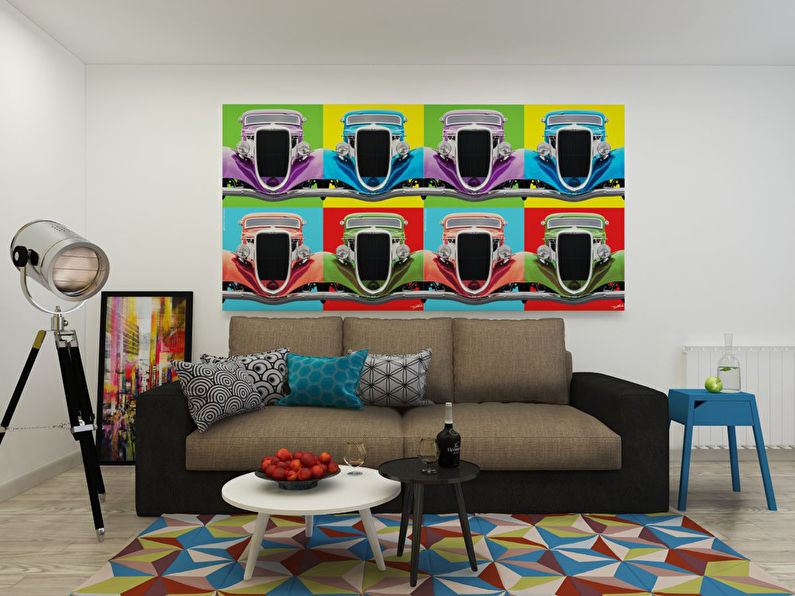 „Inwazja pop-artu”: Apartament 46 m2 - zdjęcie 1