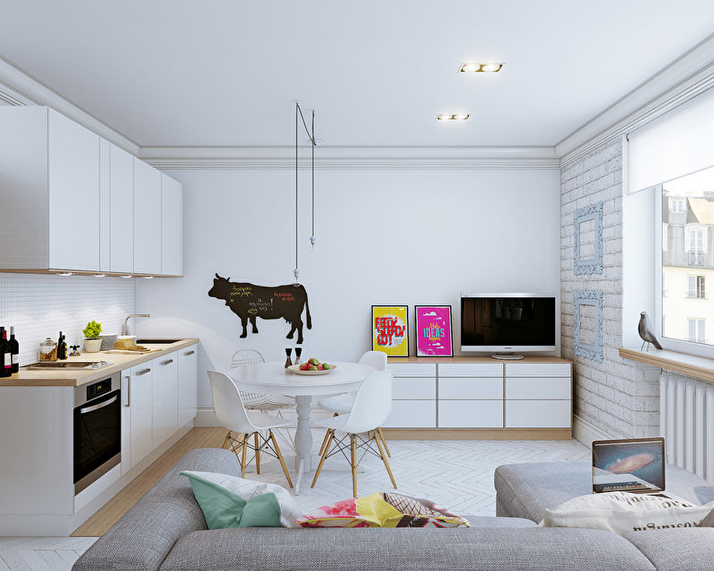 Design of a small apartment, 25 sq.m. - photo 3