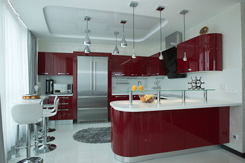 Red On White: Kitchen Interior, Sochi