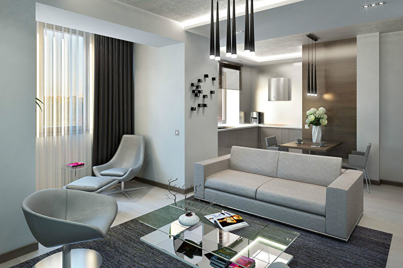 Apartament minimalist în stil