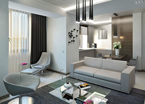 Lägenhet i minimalistisk stil