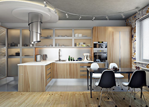 Дизайн на кухня за художника