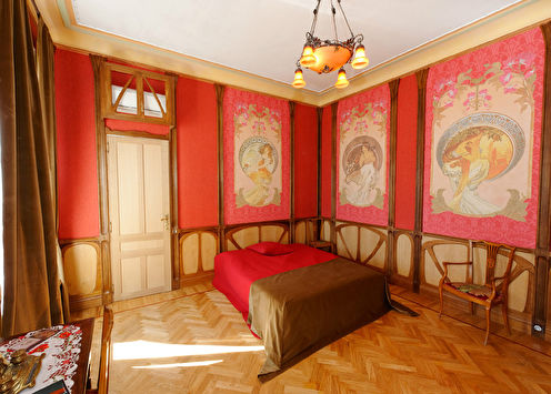 Guļamistaba jūgendstila stilā, Francijā