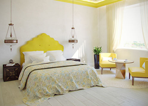 „Casa soarelui”: dormitor în stil oriental