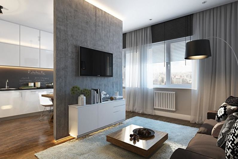 Jednopokojový bytový design 30 m² - Rozvržení a územní plánování